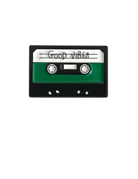 Pin radio retro Verde