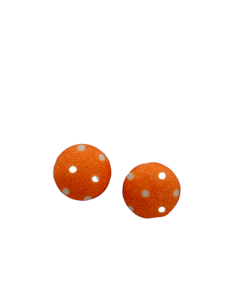 Pendiente Botón Naranja