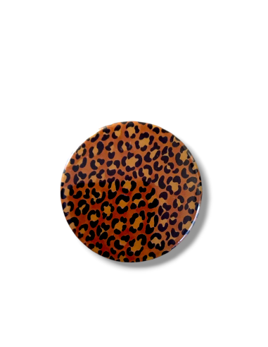 Chapa animal print Marrón