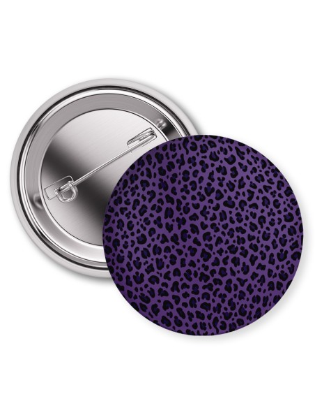copia de Chapa Animal Print Lila y Negro